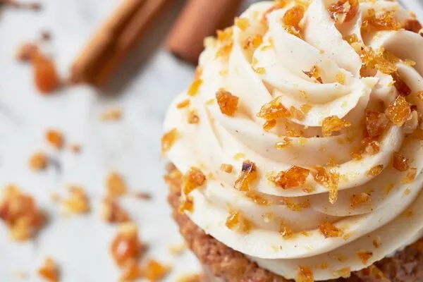 Carrot Cake Cupcake with Spiced Cream Cheese Frosting