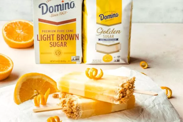 Creamsicles with Graham Cracker Crumble