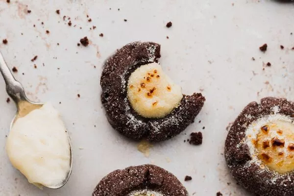 Creme Brûlée Thumbprint Cookies