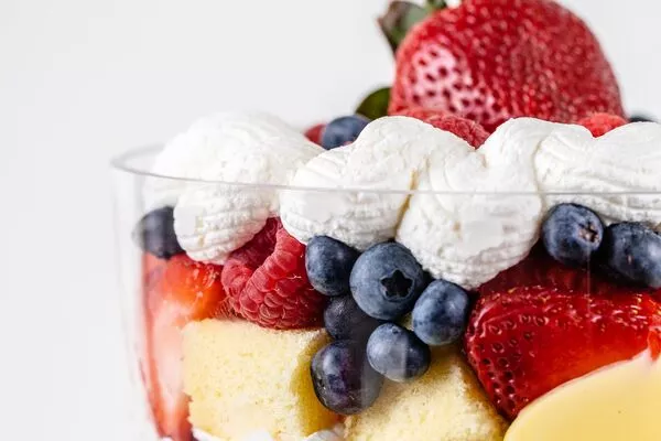 Red, White and Blue Trifle