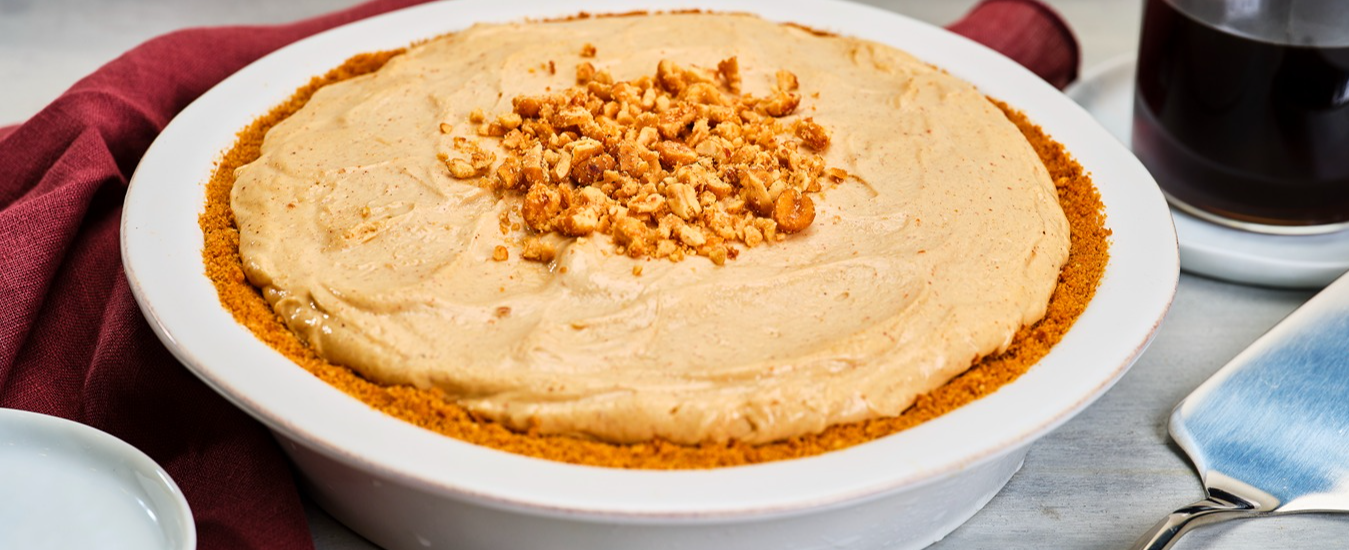 peanut butter pie baked with domino light brown sugar