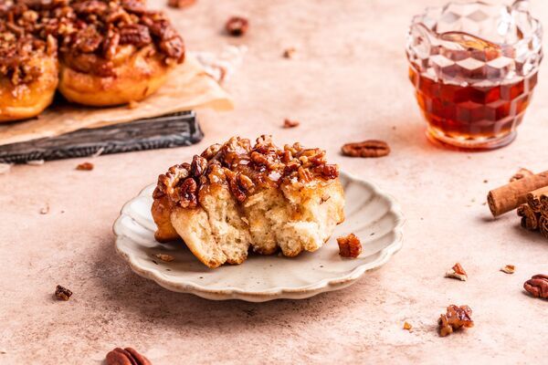 Maple Pecan Sticky Cinnamon Rolls