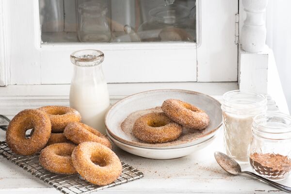 Spiced Pumpkin Donuts made with Domino® Sugar by Jenn Davis @twocupsflour