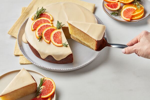 Olive Oil Cake with Aperol Spritz Glaze