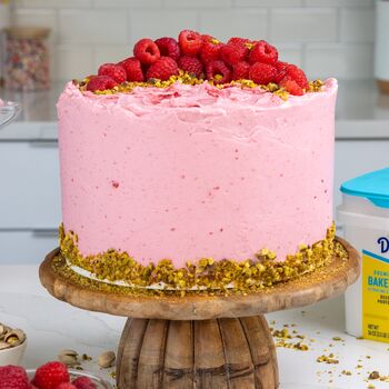 Raspberry Pistachio Cake